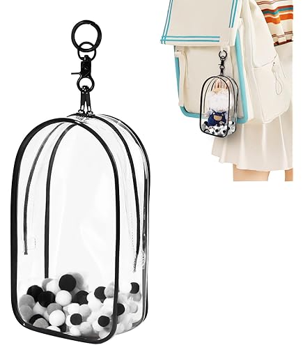 Yushen Clear PVC Doll Display Bag Keychain - Portable Hanging Case For Blind Box Figures, Dustproof Collectible Case - View #13