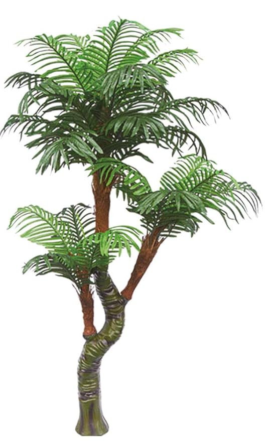 Decovego Palme Palmenbaum Cycuspalme Kunstpflanze Kunstbaum Künstliche Pflanze mit Topf 165cm