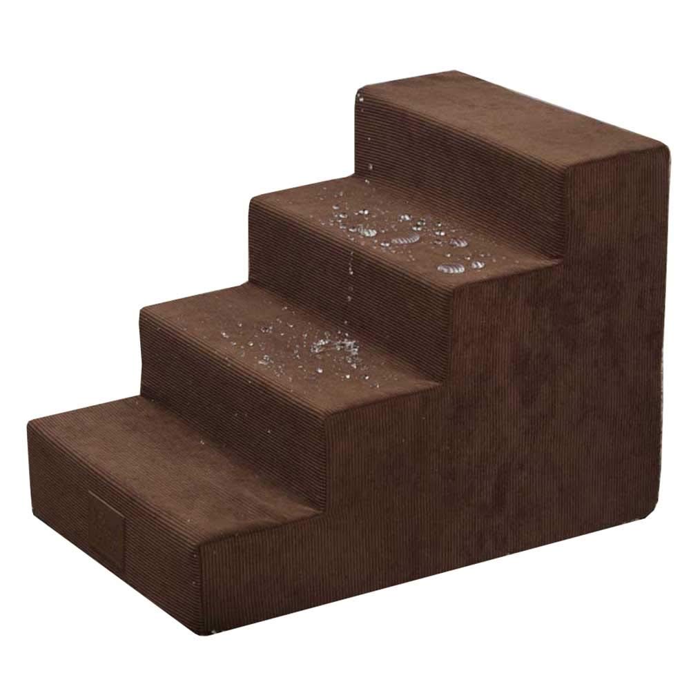 く日はお得 ステップ 柔らかいパッド入り4段ペット階段 犬用防水ペット用はしご 滑り止め用底 茶 ペットの階段 B07q6css25 10 Off Www Aiq Aiq Com Mx