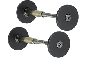 PATIKIL Door Knob Hole Cover Plate, 2 Pack 1 3/16" Dia. Deadbolt Cover Plate Door Hole Filler Plate for 5/16" to 1" Holes, Ma