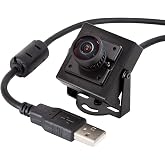 Arducam 1080P Low Light WDR USB Camera Module with Metal Case, 2MP 1/2.8" CMOS IMX291 160 Degree Ultra Wide Angle Mini UVC Webcam Board with Microphone