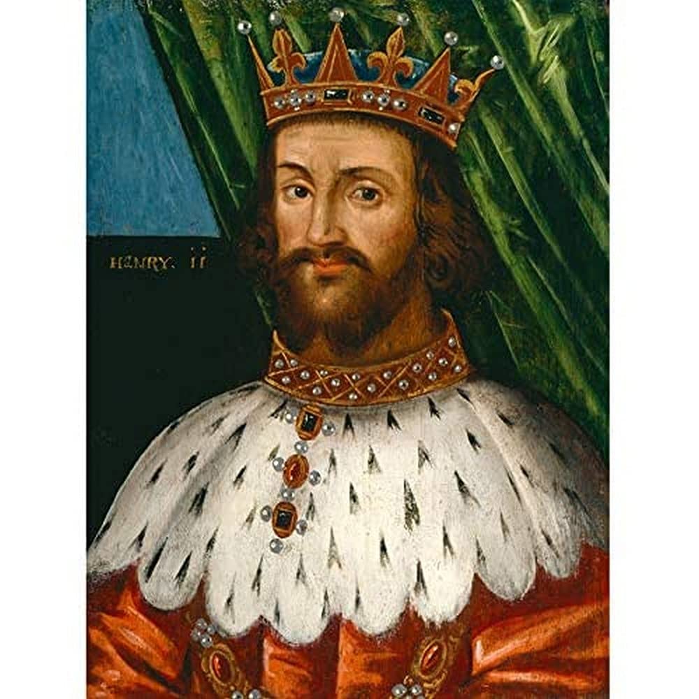British King Henry II England Normandy Art Print Canvas Premium Wall Decor Poster Mural