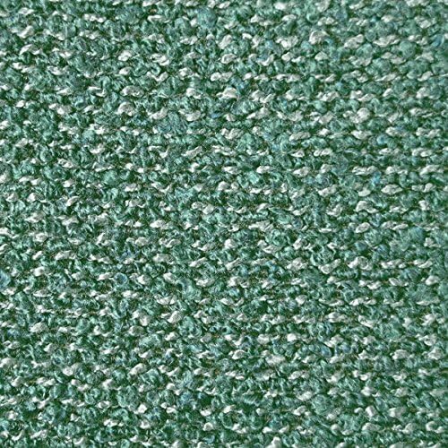 Upholstery Solid Bouclé Fabric Melange Peacock by Alaxi