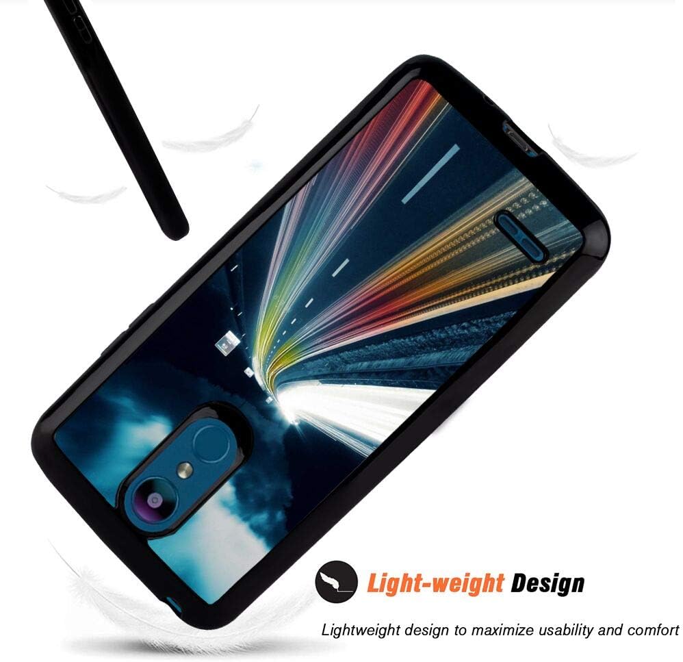 Case for LG K8 2018, Glossy Light Fashion Protective Cover Printing Designed Rainbow Road Highway Speed Speedy Driver