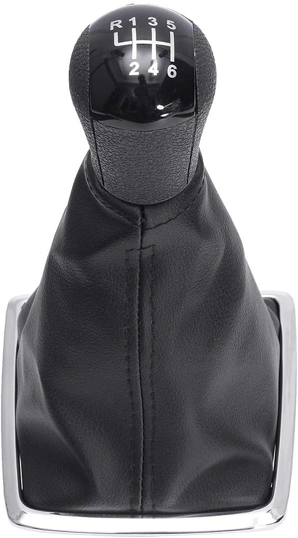 6 Speed PU leather Shift Knob Stick Lever Gaiter Cover For Ford for Focus for Mondeo MK2 II 2004-2011