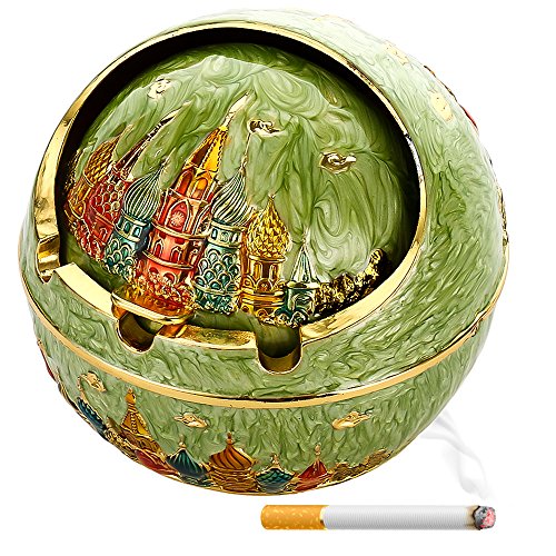 Ashtrays Portable Cigar Ashtray with Lid Ash Tray Smoke Odor Eliminator