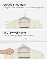 SONGMICS 30 Pack Plastic Hangers Non-Slip 0.5 cm Thick 42 cm view 4