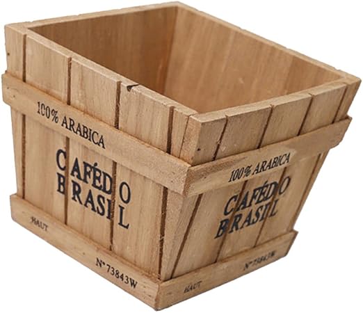 Fenteer Verschiedene Schone Holz Aufbewahrungsbox Fur Sukkulenten Pflanzen Bonsai Pflanzgefass Krauterbehalter Gartendeko Basteln Fur Drinnen Und Draussen Amazon De Garten