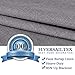 H.VERSAILTEX Linen Blackout Curtains 108 Inches Long for Bedroom/Living Room Thermal Insulated Grommet Curtain Drapes Primitive Textured Linen Burlap Effect Window Draperies 2 Panels - Heather Grey