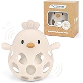 MCGMITT Teethers for Babies 3-6 Months, Easy Grasp Silicone Baby Rattles 0-6 Months, BPA-Free Non Toxic Montessori Infant Toys for Teething Relief, Soft Interactive Infant Car Seat Toys Bath Toys