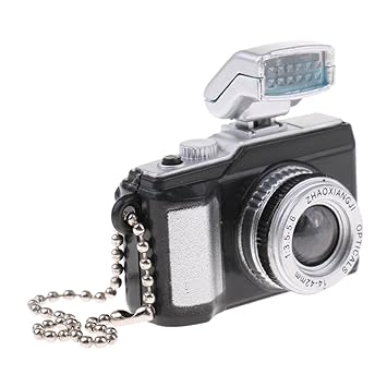 MagiDeal 1:12 Scale Dollhouse Miniature Digital SLR Camera Dolls House Decoration Accessory - Black