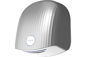 interhasa! Hand Dryer 110V Compact Commercial Hand Dryer for Bathroom Electric Air Dryer with Hot n Cold Air, 3-Pin Plug in, 