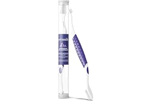petsmile Professional Pet Toothbrush - Patented 45 Degree Cat & Dog Toothbrush for Small & Large Animals - Pet Accessories for Dental Care - VOHC Approved Teeth Cleaning - Dog Toothpaste Not Included