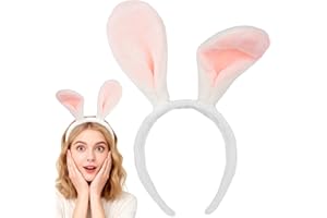 Bunny Ears Headband, Easter Headband, Soft-Touch Rabbit Ear Hairband Bunny Costume Party Accessory