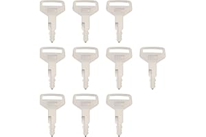 SING F LTD 10Pcs Tractor Ignition Starter Keys T4625-75191 Compatible with KIOTI CK20 CK20H CK20HJ CK20HS CK20J CK20S