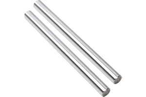 CTOPOGO 10mm x 400mm (0.394 x 15.75 inch) Linear Motion Rods Shaft (Pack of 2)- Case-Hardened Chrome Linear Rails Guide for 3D Printers, CNC, Robotics & DIY - Metric h8 Tolerance