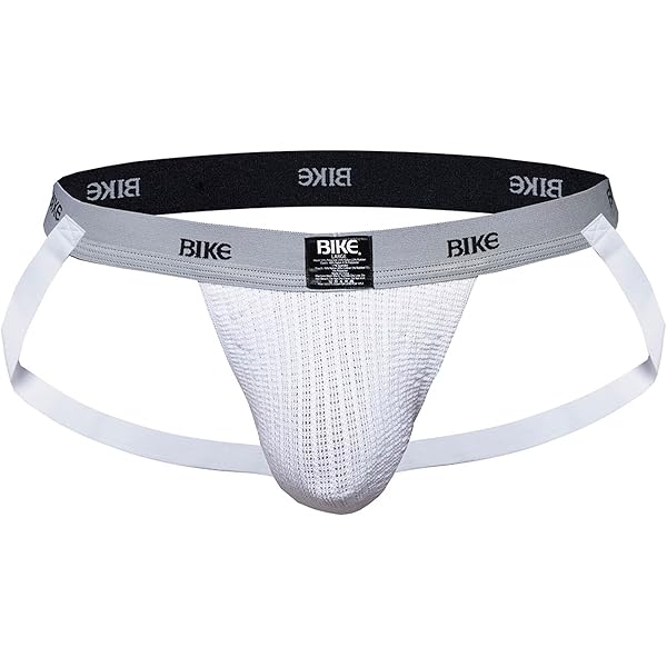 Bike Men's Classic Comfort Jockstrap, BAS304, White, XL at