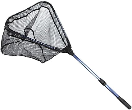 Runature Filet De Peche Pliable Telescopique Pliable En Aluminium Avec Filet En Nylon Pour Attraper Le Bar La Carpe Le Poisson Chat Bleu Amazon Fr Sports Et Loisirs