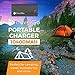 TravelGo Power Bank 10400mah, Certified Portable Travel Charger, Dual 2 USB Battery Pack, Carry Pouch Included, (Max 5V/2.1A Output, Li-Polymer) for iPhone 11 / XR / 8/7 / 6 / SE, Plus, Galaxy
