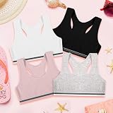 Flintronic 4 Pack Sports Bra Unpadded Crop Top Girls Youth 8-12 view 7