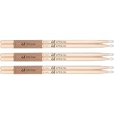 LA Specials Hickory 5B Drum Sticks, Nylon Tip, 3-Pair Pack | LA Specials hickory drumsticks provide balanced feel, consistent weight and pitch, durable performance and reliable control.