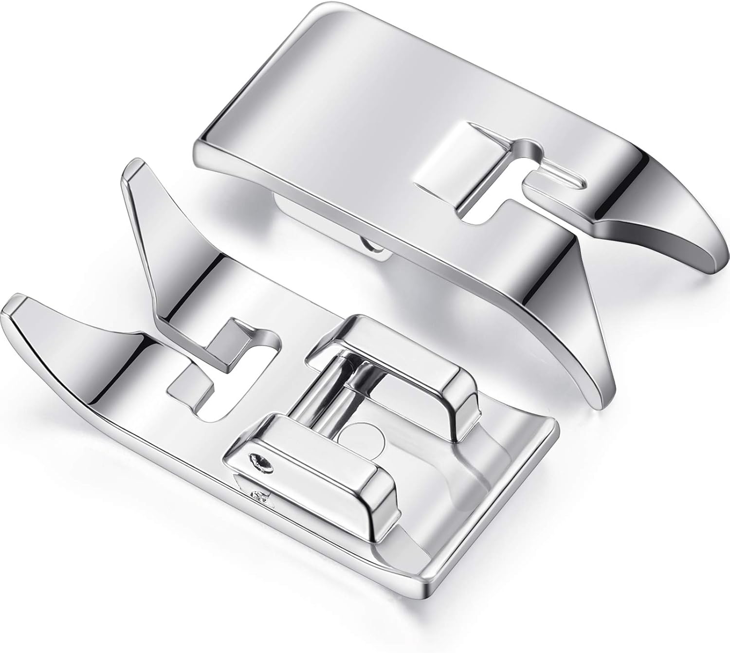 2 Stücke Multifunktions Nähmaschinen Nähfuß Geradem Stich zum Aufschnappen Universeller Allzweck Zick Zack Fuß für Meisten Nähmaschinen Inländische Nähmaschinen mit Niedrigem Schaft