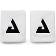 JOOLA Trinity Wristband 2 Pack – White Wrist Bands with Moisture Wicking Performance Material – 4 inch Elastic Sweatband for Wrists – Table Tennis & Pickleball Accessory