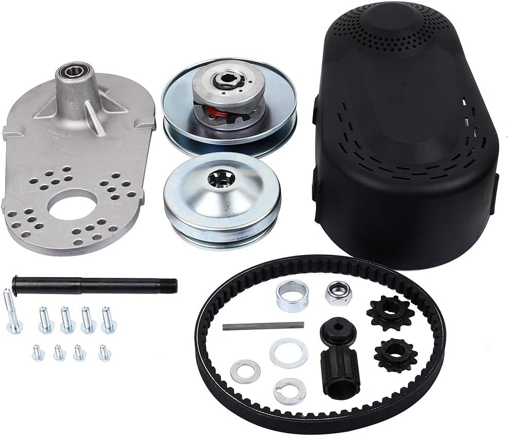 LSAILON Go Kart Asymmetric Torque Converter Kit 1 Clutch 12T and 10T 30