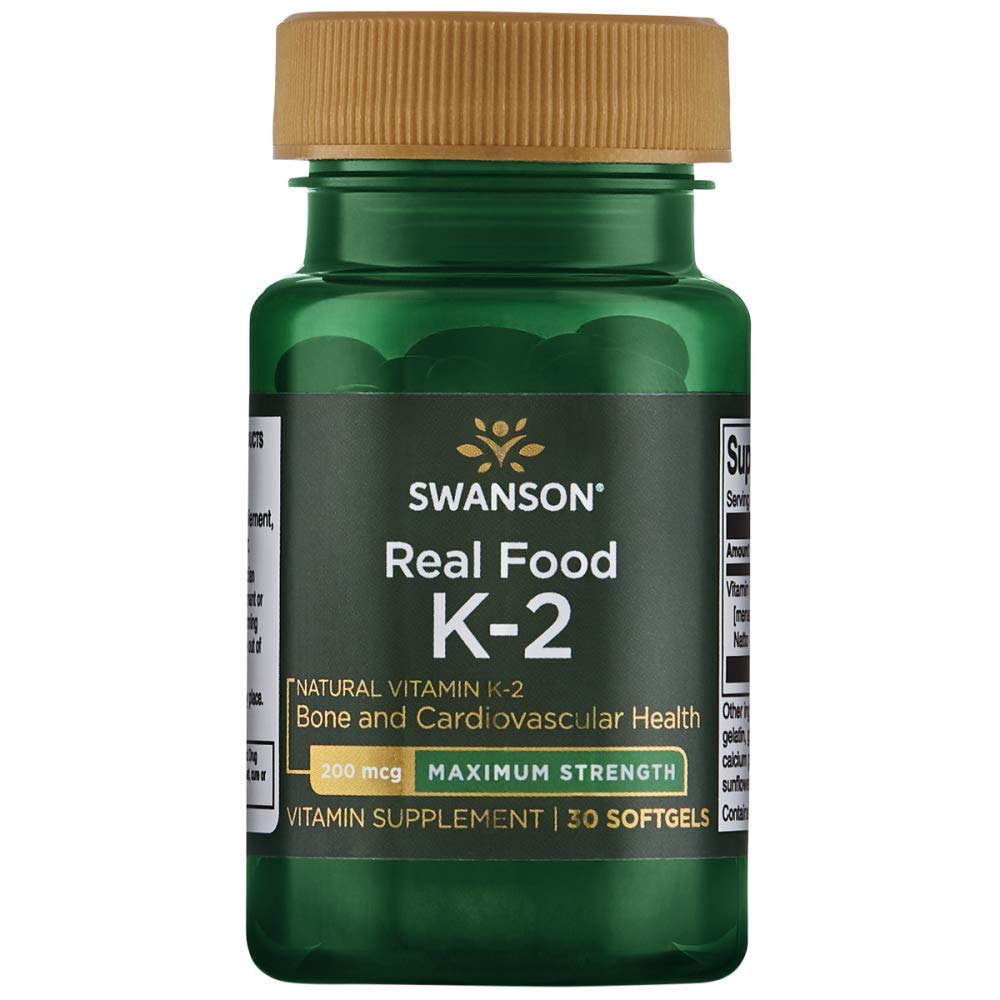 Swanson Maximum Strength Natural Vitamin K2 200 mcg 30 Sgels eBay
