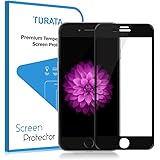 iPhone 7 Plus Screen Protector,TURATA 3D Full Coverage Screen Cover 9H HardnessTempered Glass Screen for iPhone 7 Plus/6 Plus 5.5 inch (Black)
