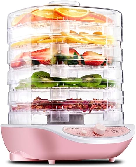 Amazon Co Jp フードドライヤー 食品乾燥機 ペットフルーツと野菜の肉のフードドライヤー用の温度調節可能な5層トレイ ホーム キッチン