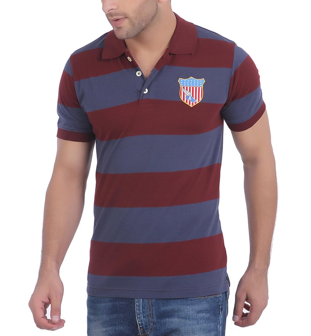 american crew men's cotton blend polo t-shirt