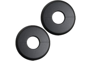 JJHXSM 2pcs Pipe Hole Air Conditioning Hole Decorative Cover 28x80mm Snap On Black Round Cover Round Escutcheon Plate