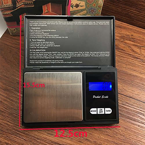 500g Precision Digital Scales,0.01 Weight Electronic Scale For Metals,Jewelry,Gems,Stones,Medications,Herbs (Multicolor)