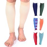 Doc Miller Compression Calf Sleeve for Men & Women – 20-30mmHg Graduated Support for Running, Shin Splints, Calf Strain – Knee High, Small to 6XL Plus Size