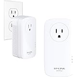 TP-Link AV2000 Powerline Adapter Kit, 2-Port, Gigabit w/ Power Outlet Pass-through, up to 2000Mbps (TL-PA9020P KIT)