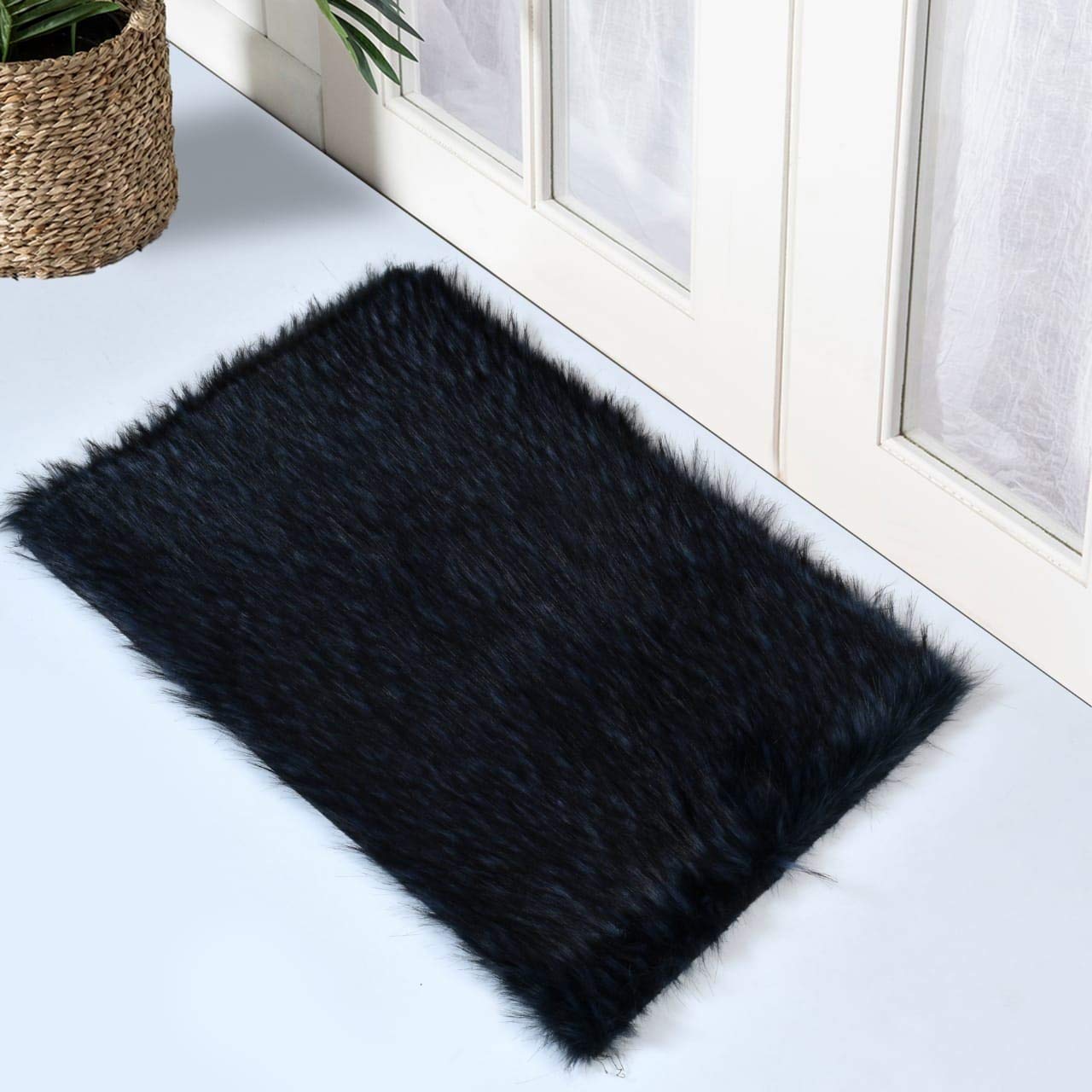 Buy A. S. trading Super Soft Faux Shaggy Door Mat, Ultra Soft, Faux