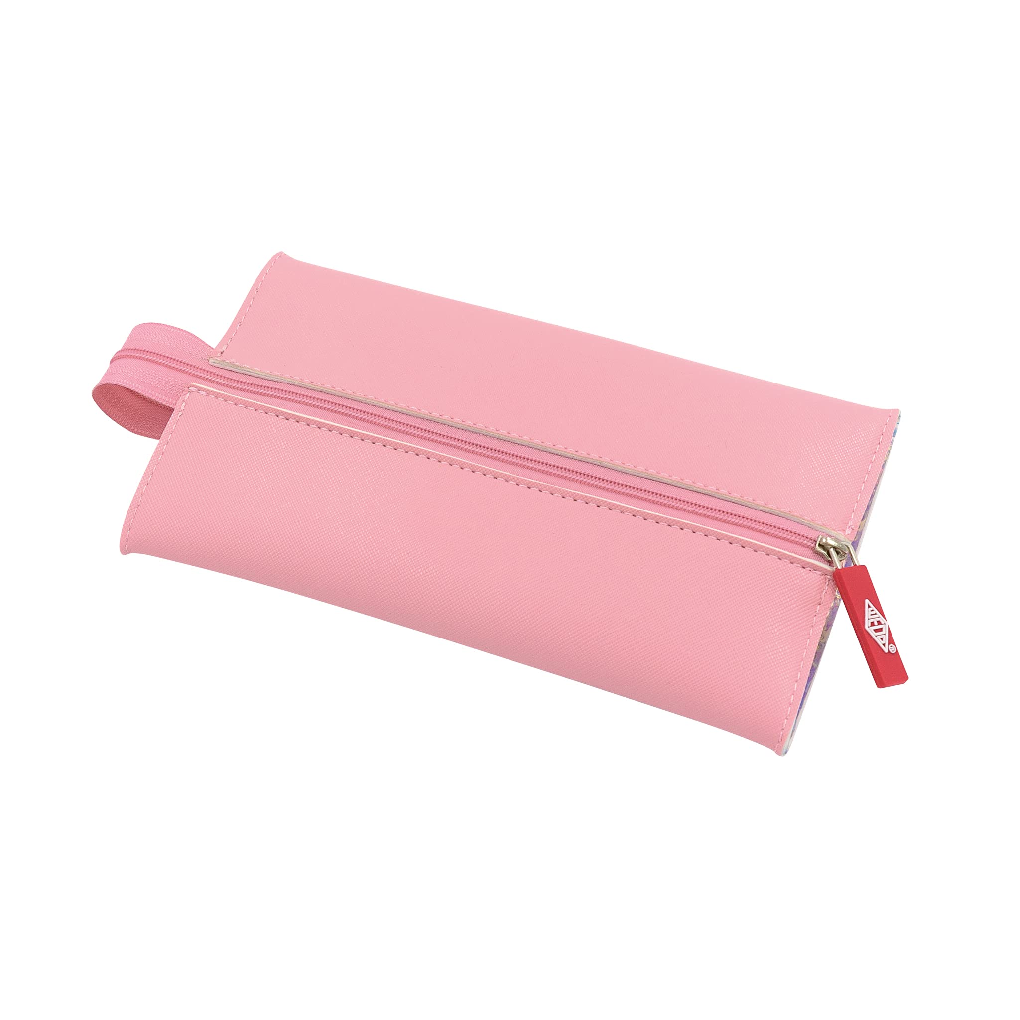 WEDO Mariloo Pencil Case for School and Leisure with Rainbow Motif and Practical Carry Strap, Large Storage Space, pink, pencil case