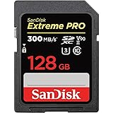 SanDisk 128GB Extreme PRO SDXC UHS-II Memory Card - C10, U3, V90, 8K, 4K, Full HD Video, SD Card - SDSDXDK-128G-GN4IN