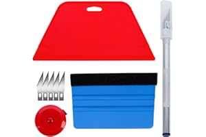 Reovatile Wallpaper Smoothing Tool Kit for Self-adhesive Wallpaper,Trimming Ceiling,Woodwork or Baseboard Projects,Vinyl Wrap,Window Tint or Glass Film