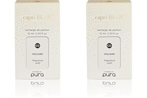 Capri Blue Holiday Volcano Pura Refills – 2-Pack Bundle of Pura Oil Diffuser Refills – Pura Diffuser Refills with Citrus Scents – Long-Lasting Aromatherapy Diffuser Refills (Pack of 2)