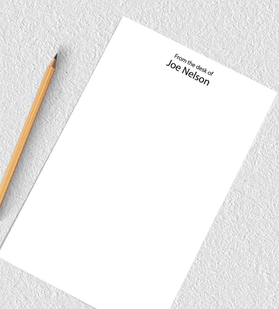 Personalized notepad set, notepad personalized gift, from