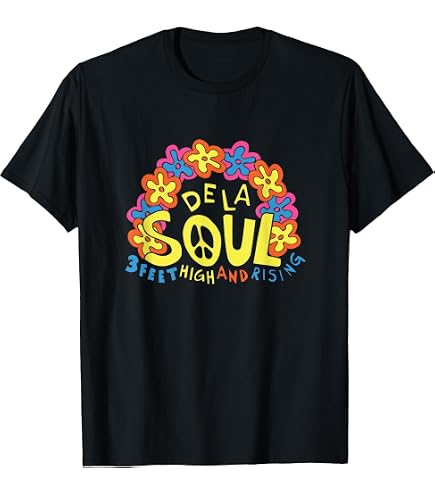 Amazon.com: De La Soul Official Collage Art T-Shirt - Men's Black