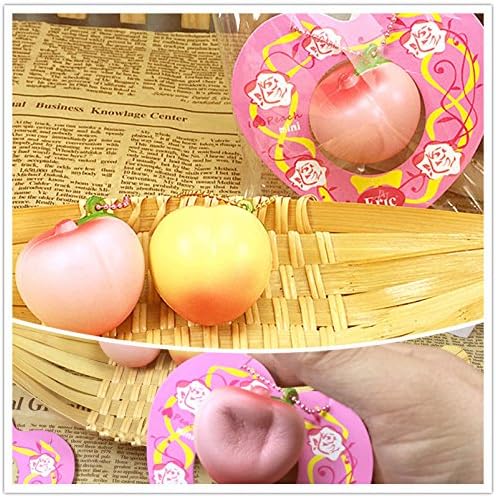 Eovsea Squishy Peach 4cm Original Packaging Phone Bag Strap Collection Gift Decor