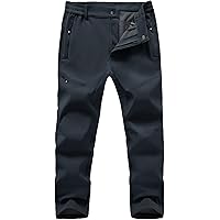 Fleece Lined Winter Pants TBMPOY Men's Waterproof Snow Ski Pants - Fleece Lined Winter Hiking Camping Ice Fishing Trousers With Belt Pheasant Hunting Pants - View #2