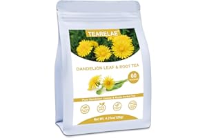 TEARELAE - Dandelion Leaf & Root Tea - 60 Counts Premium Dandelion Leaf and Root Tea Bags - Support Kidney, Aid in Digestion - Non-GMO - Caffeine-Free