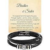 KOLMALK To My Brother Bracelet - Birthday Gift For Brother from Sister With Message Card and Box