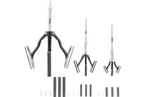 ATPEAM 3-Piece 1-1/8"/ 2" /4" Engine Cylinder Hone Adjustable Deglazer Set for Grinding Holes from Minium 3/4" to Maximum 7" in Diameter with Extra 9-Piece 220 Grit Stones