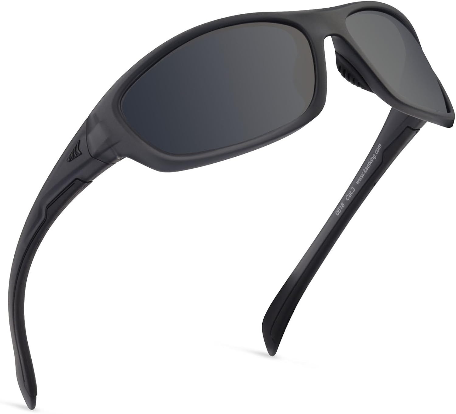 KastKing Hiwassee Polarized Sport Sunglasses for Men and Women, Matte Smoke Crystal Frame,Smoke Lens: Clothing