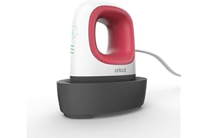 Cricut EasyPress Mini Heat Press - For Pressing Small Objects Like Shoes, Stuffed Animals, Hats & More - 3 Heat Settings & Precision Tip - Ceramic-Coated Heat Plate - Compact & Lightweight - Raspberry